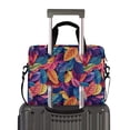 thumbnail image 2 of FORMRS 16" Laptop Bag Carrying Sleeve Case with Handle Travel Shoulder Briefcase, Colorful Art Leaves Pattern, 2 of 8