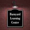 thumbnail image 2 of Barnyard Learning Center BLACK Aluminum Composite Sign 20''x24'', 2 of 9