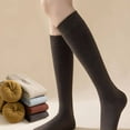 thumbnail image 2 of TELOLY Wool Socks for Women,Warm Plush Interior Womens Wool Socks,Soft Cushion Support Thick Socks Women,Brown, 2 of 5