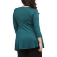 thumbnail image 3 of Women's Plus Size 3/4 Sleeve V-neck Tunic, 3 of 4