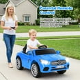thumbnail image 4 of OLAKIDS 12V Electric Kids Ride On Car, Licensed Mercedes Benz SL500 Toy Car with Remote Control, MP3 Plug, USB, 2 Speeds, LED Lights, Battery Powered Toy Vehicle for Toddler Children, 4 of 10