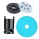 thumbnail image 4 of Ruedas de disco de corte de vidrio, 2 platos, delgado, plato de amoladora 9523, llave de tubo, herramienta de cerámica para corte suave azul Macarena Disco cortante, 4 of 5