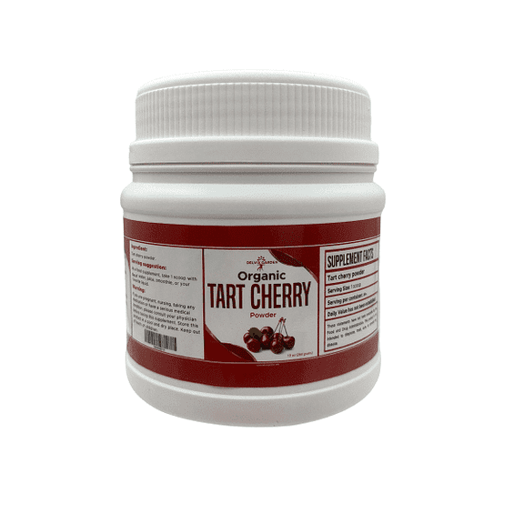 Organic Tart Cherry Powder, 10 Oz: Premium Organic Tart Cherry Supplement; Pure, Natural & Nutrient-Rich”