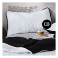 thumbnail image 3 of Edredón Ligero Real Textil + 2 Fundas de Almohada, Juego de Colcha King Size, Color Negro/Blanco, 3 of 7