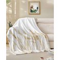 thumbnail image 2 of Throw Blanket Fleece Throw Blanket 40x50in, Pastoral Reed Pampas Grass Plant Soft Lightweight Bed Blankets Autumn Botanical on White Fuzzy Couch Blankets for All Season, 2 of 7