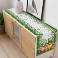 thumbnail image 4 of St. Patrick's Day Table Runner - 108 Inch Long, Kitchen Dining Table Runner Dresser Scarves, Lucky Shamrocks Harp Beer Spring Plants Farmhouse Decor for Coffee Tables Wedding Party Banquet, 4 of 8