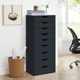 thumbnail image 6 of Home Emporium Bianca 9 Drawer Dresser, Tall Dressers For Bedroom, Kids Dresser With Storage Shelves With Drawers, Office File Cabinet With 200 Lbs Capacity-Color:Black, 6 of 11
