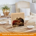 thumbnail image 5 of Cloud Pattern Chinese Thick U Shape Acrylic Napkin Holder Non Slip Space Saving for Kitchen, 5 of 9
