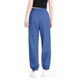 thumbnail image 6 of Kids Outdoor Hiking Pants Boys Girls Lightweight Breathable Casual Joggers Trousers for Boys Girls Daily School Wear Blue Girls Trousers Pants with Pockets 7-8Y, 6 of 6