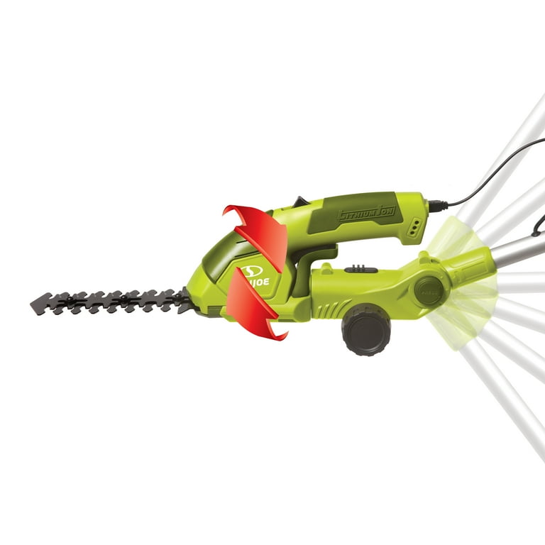 Sun Joe 2-in-1 Cordless Telescoping Grass Shear + Hedge Trimmer