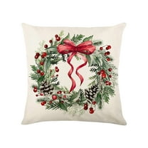 Christmas Pillow Cover Holiday Decoration Sofa Decoration Linen Pillow Home Sofa Holiday Decoration Pillow Cover