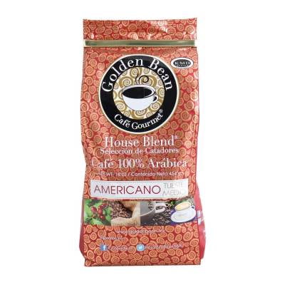 Café Golden Bean House Blend americano tueste medio 454 g