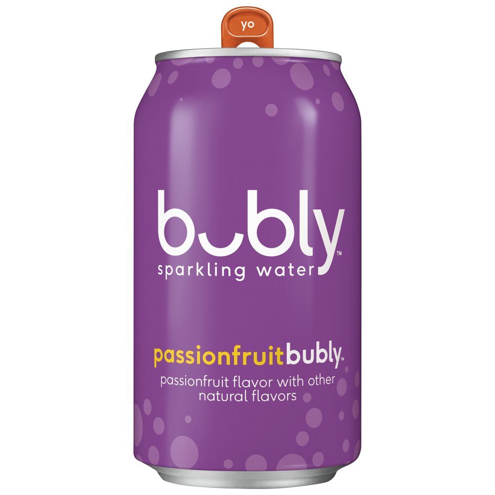 bubly Sparkling Water, Passionfruit, 12 oz. cans (18 pack)