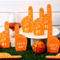 thumbnail image 4 of Miniventilador de béisbol Foam Finger Sinmoe, 24 unidades, color naranja, 4 of 7