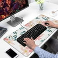 thumbnail image 2 of Pink Floret&nbsp;mousepad Gamingwaterproof,rubber+multispandexno Slip MousepadDesk Pad for Office Home Game 31.5x15.7inches, 2 of 7