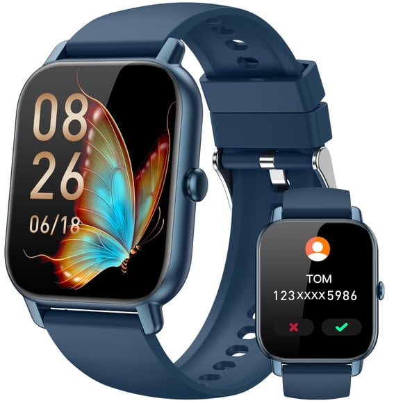 Smartwatch Mindimp 1.85" HD Rastreador de actividad física IP68 Azul