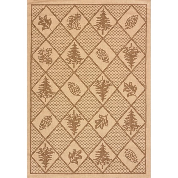 United Weavers Oasis Pine Flat Weave Olefin Indoor/Outdoor Area Rug