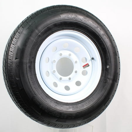 eCustomrim Radial Trailer Tire On Rim ST235/80R16 Load E 8 Lug White