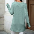 thumbnail image 6 of zbxnLI Women's Sweater Knit Long Sleeve Shirts Crew Neck Casual Lightweight Loose Tunic Tops Wear Leggings, 6 of 7