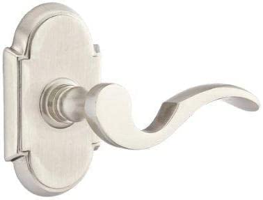 Emtek Privacy Set, Style 8 Rosette, Cortina Lever (Right Hand, Polished Brass) - image 4 of 9