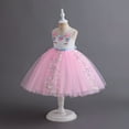 thumbnail image 4 of HAWEE Girls Unicorn Dress Party Princess Costume Fancy Dress up Wedding Birthday Tutu Tulle Dresses for Age 3-14 Years Old, 4 of 6