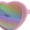 Pink, variant on Womens Lolita Rainbow Mirror Lens Thick Plastic Heart Shape Sunglasses Black