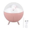 thumbnail image 1 of YUMILI Humidificateur d'air – 260 ML Space Bear conçu par Un Vaporisateur de Brume ABS avec veilleuse, Mini diffuseur de Brume de Chargement USB pour Les Enfants à la Maison, Blanc/Rose/Orange(Rose), 1 of 14