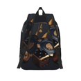 thumbnail image 2 of Lsque Casino Cards Poker Pattern Canvas Daypack, Durable Backpack, High-quality Versatile Backpack,Vintage Compact Backpack-Small, 2 of 6