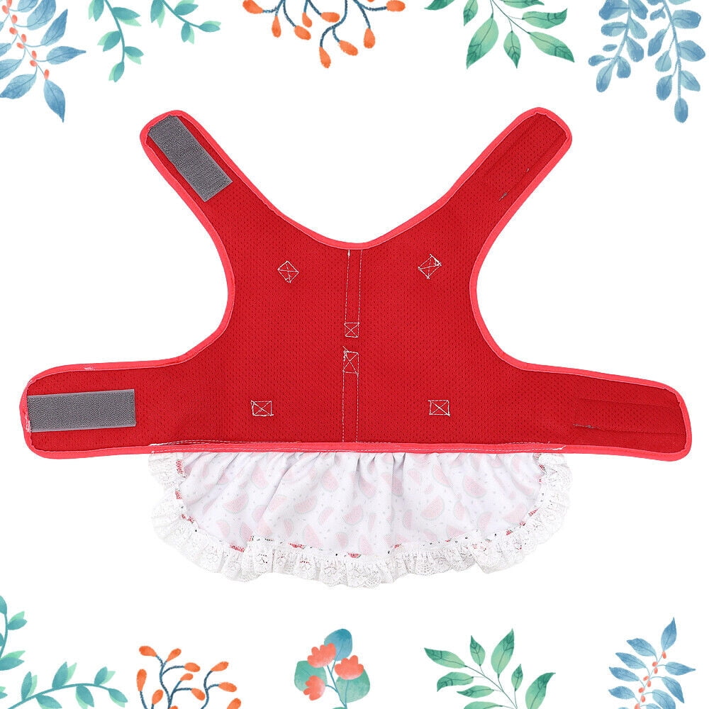 Didog Female Dog Harness Dress and Leash Fancy Small Pet Cat Summer Vest Clothes Yorkie