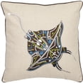 thumbnail image 2 of Safavieh Ocean Stingray 18" Decorative Pillow in Cream (Set of 2), 2 of 2