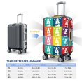 thumbnail image 2 of Travel Luggage Cover Protector - Multicolor Cute French Bulldog Anti-Scratch Suitcase Covers Fits 18-32 Inch Luggage, 2 of 5