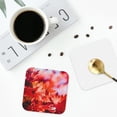 thumbnail image 5 of Disketp Autumn Maple Leaves Funny Coasters,4 Pcs Leather Coasters With Holder, Perfect Housewarming Hostess Gifts,Protect Furniture From Water Marks Scratch, 5 of 9