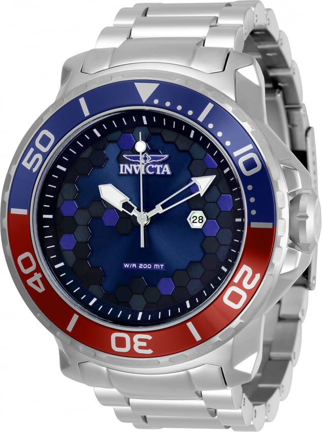 Invicta Pro Diver Quartz Blue Dial Pepsi Bezel Men's Watch 30567
