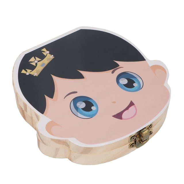 Bolsa de Madera para Dientes, Caja de Recuerdos para Dientes de Bebé, Soporte para Hada de Los Dientes, Contenedor de Dientos para Niños, Organizador de Recuerdos para