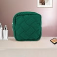 thumbnail image 5 of Unique Bargains 1 Pc Lady Portable Square Lipstick Bag for Outdoor Activities Green Polyester, 5 of 6