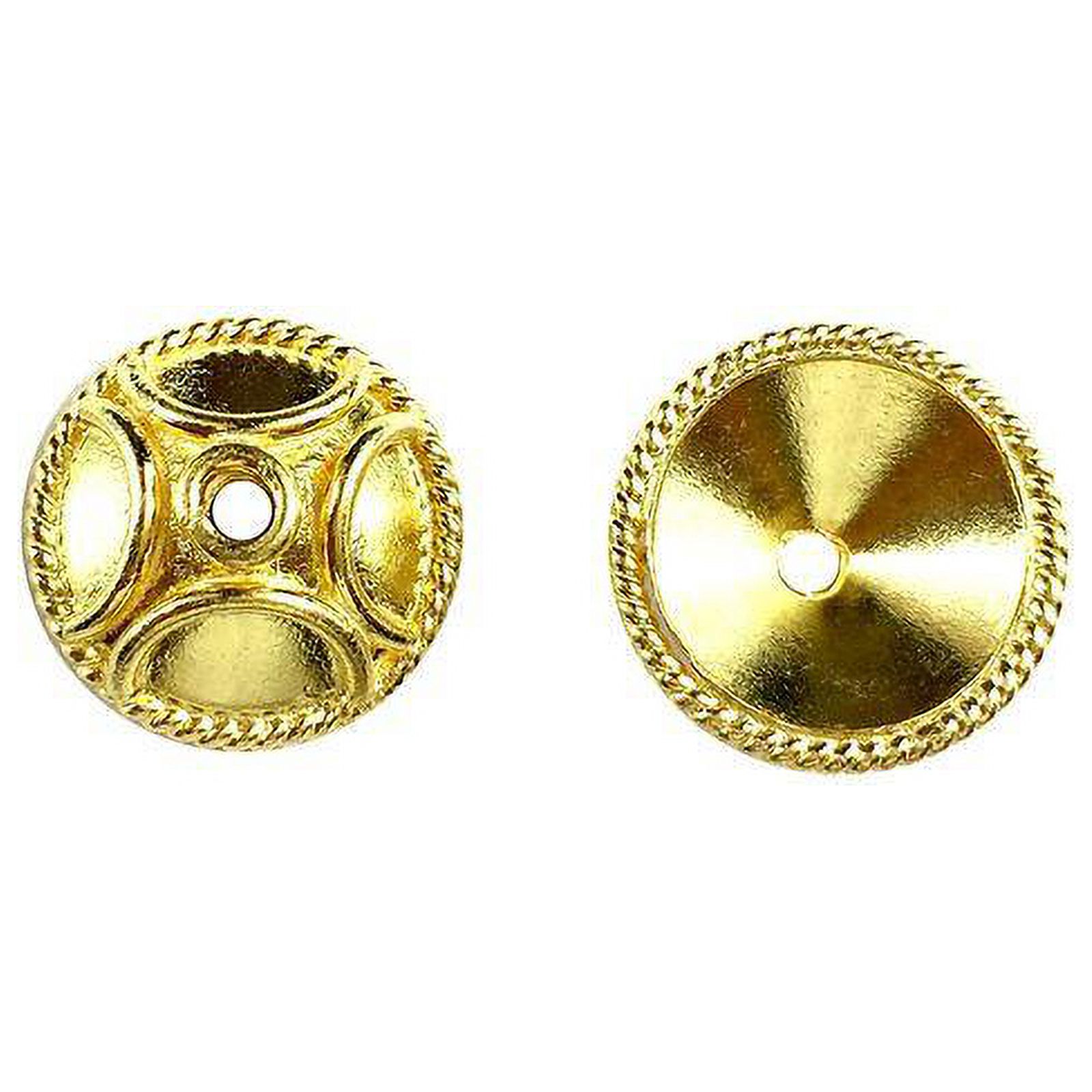 CG-327 18K Gold Overlay Bead Cap