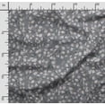 thumbnail image 2 of Soimoi Leaves Print,Cotton Cambric, Quilting Fabric Sold by The Yard 42 Inch Wide, Medium Weight Cotton Fabric, SewingSupplies,Dark Gray, 2 of 5