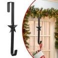 thumbnail image 2 of WMGHA Heavy Duty 15-Inch Over The Door Wreath Hanger with Elegant Snowflake Design - Strong Single Hook Metal Holder for Christmas Wreaths on Front Doors and Indoors, 2 of 9