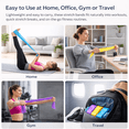 thumbnail image 4 of NIUTA® Resistance Bands, 3 Pack Exercise Bands Fitness Bands with 3 Levels, Flat Stretch Bands for Exercise, Pilates, Yoga, Physical Therapy, Home Workout Bands Resistance Set for Women & Men, 4 of 7
