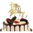 thumbnail image 1 of Espejo acrílico con diseño de felicitación de cumpleaños para tartas Lawonter, dorado, 1 of 2