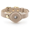 thumbnail image 1 of Collares para Perro, arneses y Correas Hechos de Piel Vegano con Soporte para Dispositivo de Seguimiento de Perros, Collar Ajustable para Perro (S (Cuello: 12x15), Beige), 1 of 9