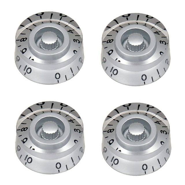 4pcs Speed Control Guitar Knobs Multi Color LP Electric Guitar Volume Tone Knob Top Hat Musical Instruments Guitars Parts Transparent