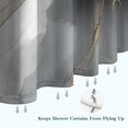 thumbnail image 6 of Gray Marble Gold Line Pattern Shower Curtain 36"x72" ,Bathroom Decorative Shower Curtains Set with 12 Hooks,Modern Waterproof Washable Shower Curtain, 6 of 6