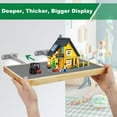 thumbnail image 3 of Vivise Display Shelves for Building Bricks 48X24 Stud Base Plate Wooden Wall Mount Shelf Display for Wall Compatible with All Toy Block Brands (Size 16X8 Inch), 3 of 7