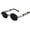 Gun and grey, variant on Steampunk Sunglasses for Men and Women, Metal Frame and HD PC Lenses, Retro Futuristic Eyewear, High Definition Vision, Durable and Stylish Design