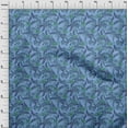 thumbnail image 4 of oneOone Cotton Flex Blue Fabric Tropical Craft Projects Decor Fabric Printed By The Yard 40 Inch Wide, 4 of 5