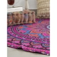 thumbnail image 5 of Round Tapestry with Tassel Wall Hanging Ombre Hippie Mandala Bohemian Hippy Intricate Indian Tapestries Tablecloth 60 Inches, 5 of 10