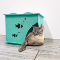 thumbnail image 2 of Lit Maison pour Chat en Feutre Multi-Niveaux avec Étagère Interactive, Tapis de Meubles, 2 of 4