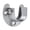 Silver, variant on Stainless Steel Closet Rod End Supports with Screws, Wardrobe Pole Sockets Flange Rod Holder, Durable U-Shaped Rod Socket Flange for Closet Bathroom Shower Window Curtain Rod, 1Pc(Silver,1.6x1.4")