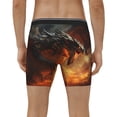 thumbnail image 4 of Rateoe Fiery Dragon Of Chaos Print Men’s Underwear Boxer Briefs Soft Comfortable Underwear Boxer Briefs, Long Leg Briefs,Anti-chafing Boxer Briefs, 4 of 7